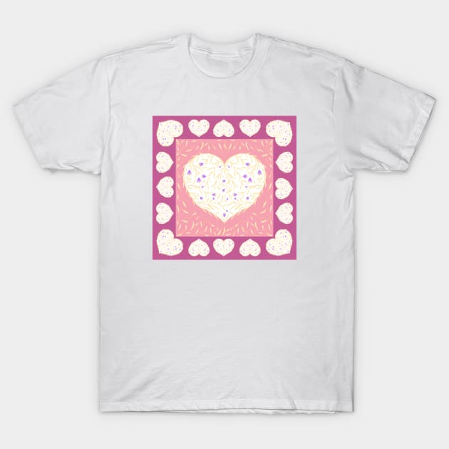 Heart bandana T-Shirt by mkbl